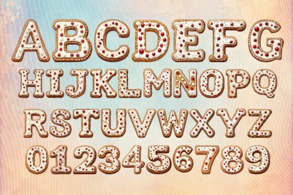 Gingerbread Cookies Font preview 3