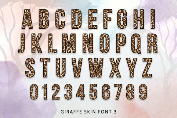Giraffe Skin Font preview 4