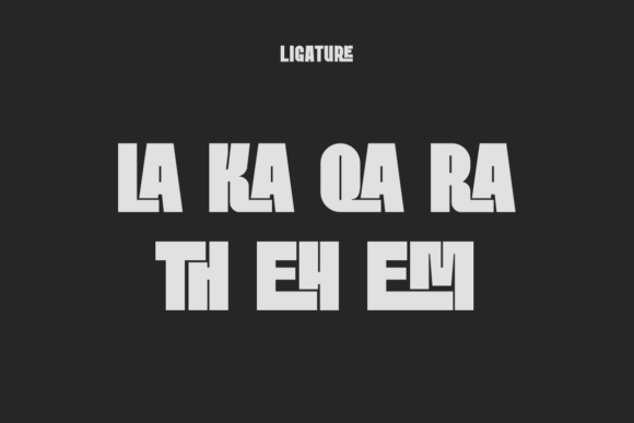 Girankop Condensed Font preview 4