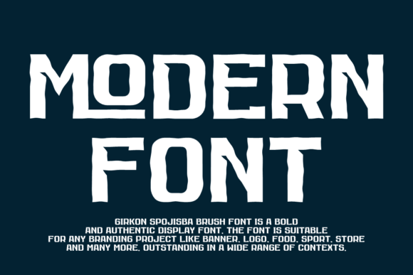 Girkon Spojisba Brush Font preview 4