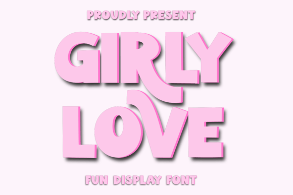 Girly Love Font preview 2