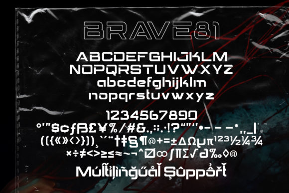 Brave Eighty One Font preview 2
