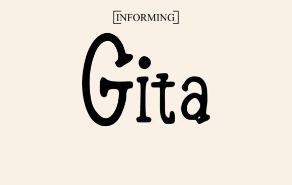 Gita Font preview 2