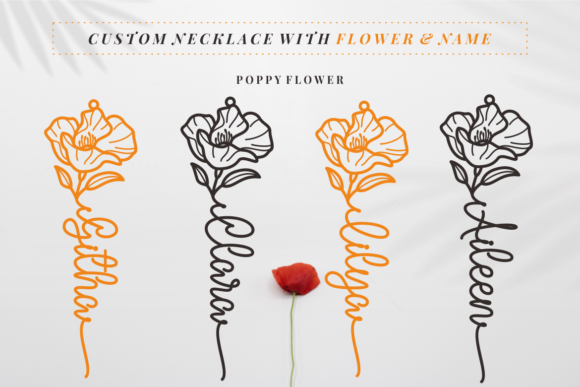 Githa Birth Flower Font preview 2