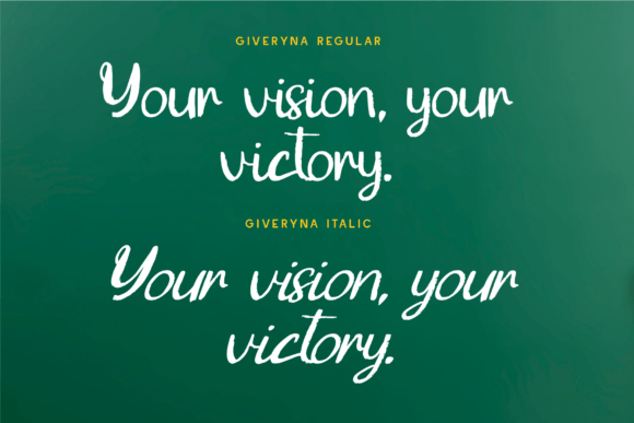 Giveryna Font preview 4