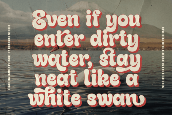 Gladolia Font preview 3