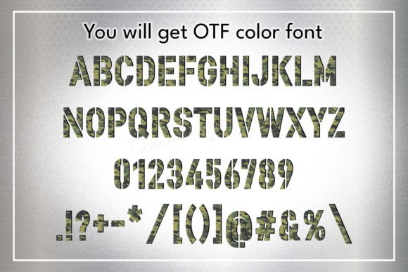 Army Tactical Font preview 2