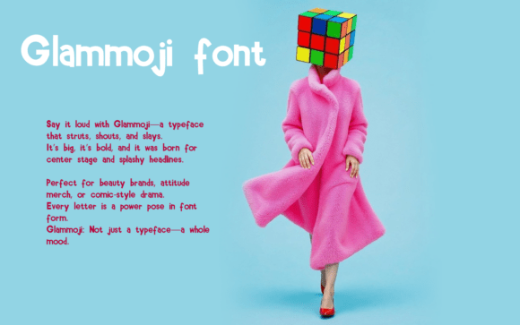 Glammoji Font preview 4