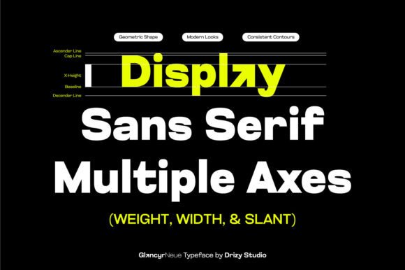 Glancyr Neue Font preview 3