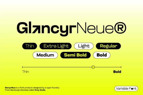Glancyr Neue Font preview 4