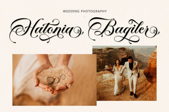 Glanston Brilliant Font preview 3