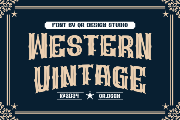 Glaser Western Font preview 2