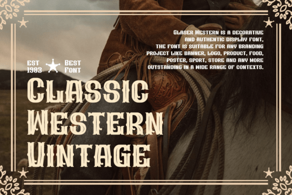 Glaser Western Font preview 3