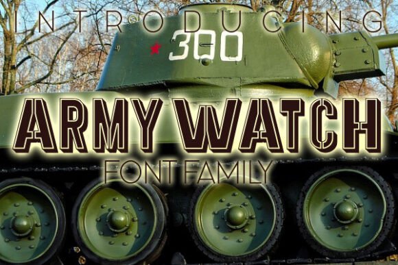 Army Watch Font