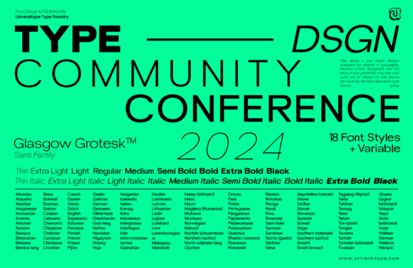 Glasgow Grotesk Font preview 3