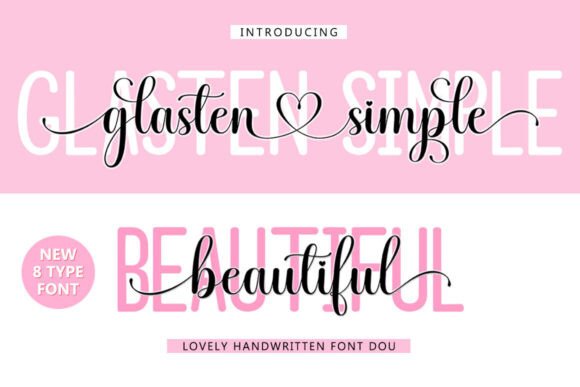 Glasten Simple Beautiful Font