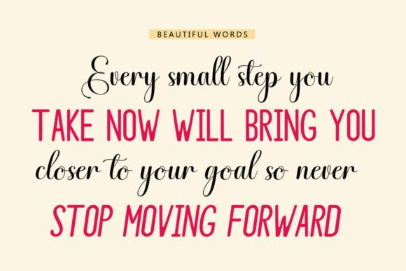 Glasten Simple Beautiful Font preview 3
