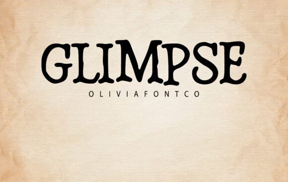 Glimpse Font preview 2