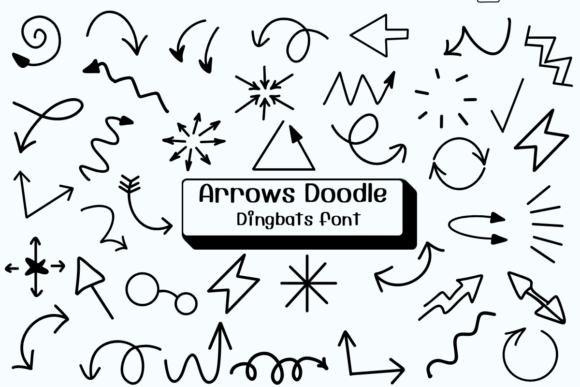 Arrows Doodle Font