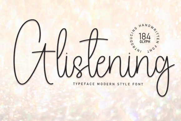 Glistening Font