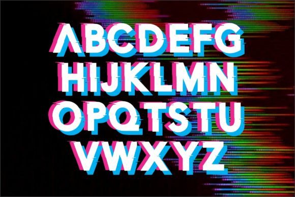 Glitch Font preview 3