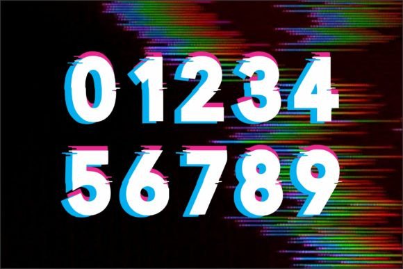 Glitch Mood Font preview 4