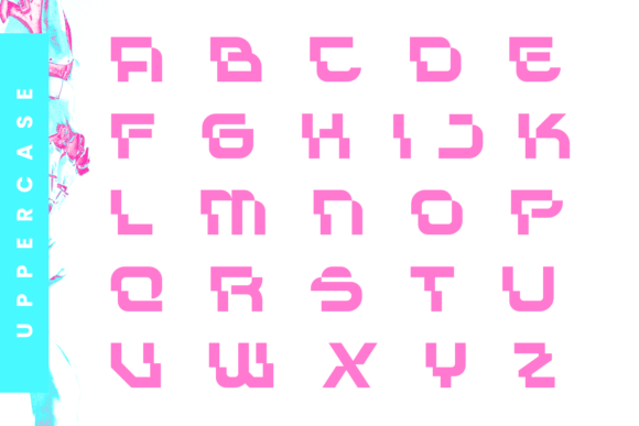 Glitech Font preview 2