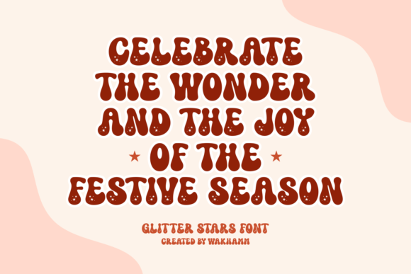 Glitter Stars Font preview 3