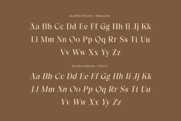 Gloria Rocha Font preview 2