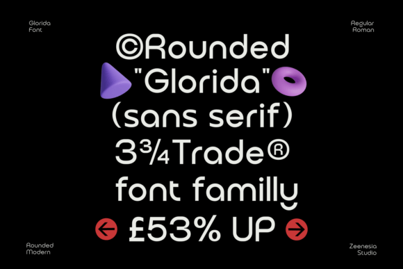 Glorida Font preview 4