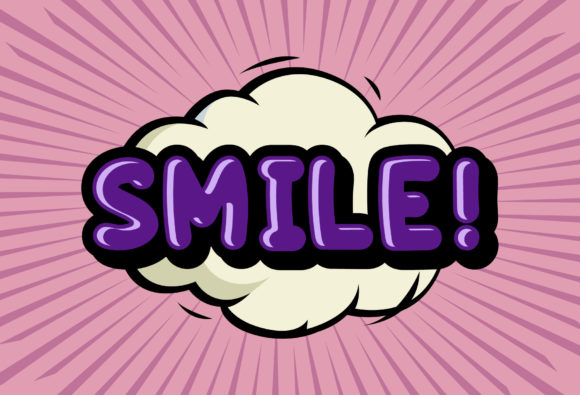 Glowing Bubble Font preview 2
