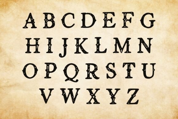 Gnarled Ink Font preview 3
