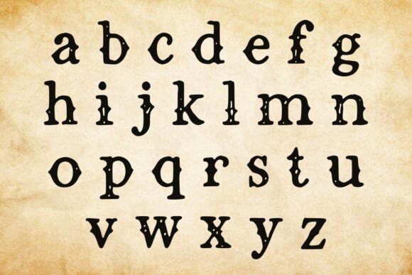 Gnarled Ink Font preview 4