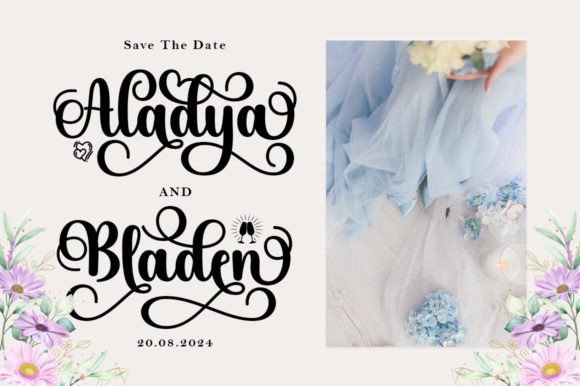 Aladya Font preview 3