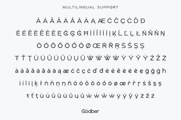 Godber Font preview 4