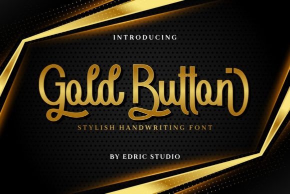 Gold Button Font