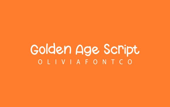Golden Age Script Font preview 2