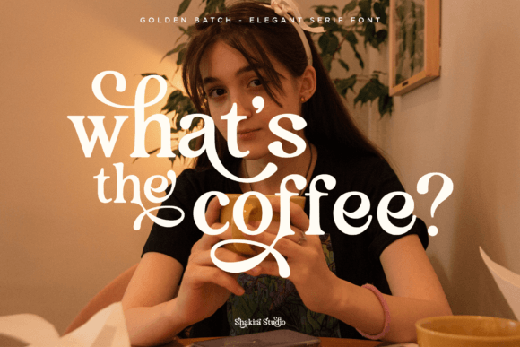 Golden Batch Font preview 3