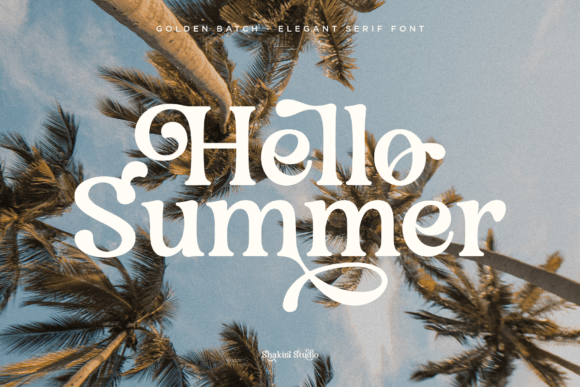 Golden Batch Font preview 4