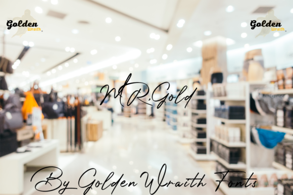 Golden Signature Font preview 4