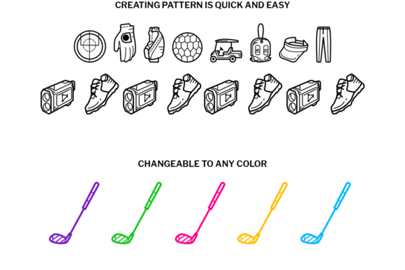 Golf Doodle Font preview 3