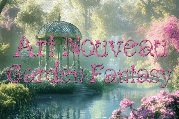 Art Nouveau Garden Fantasy Font