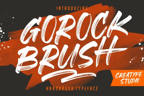 Gorock Brush Font