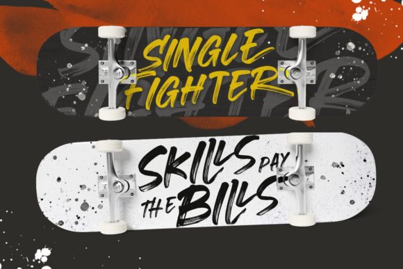 Gorock Brush Font preview 3