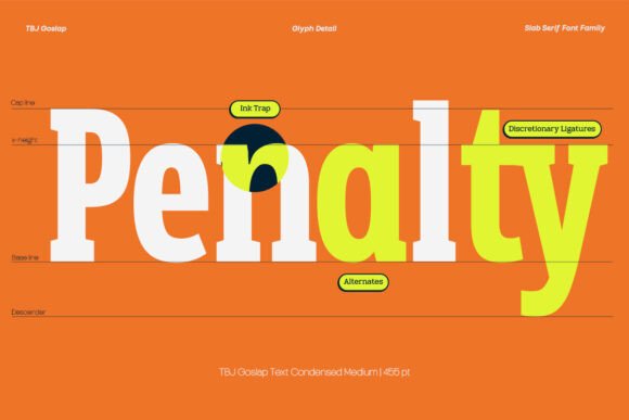 Goslap Font preview 3
