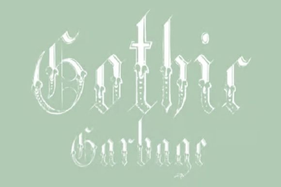 Gothic Garbage Font