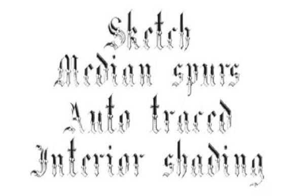 Gothic Garbage Font preview 3