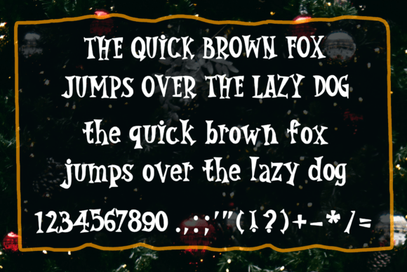 Gothic Christmas Font preview 4