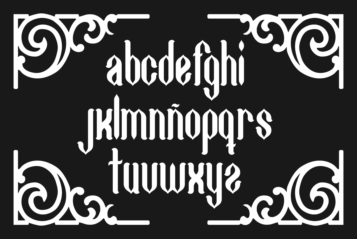 Gothycal Font preview 3