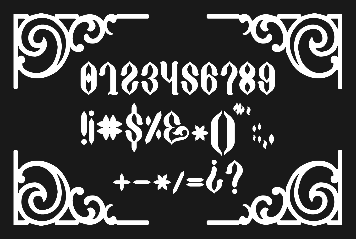 Gothycal Font preview 4